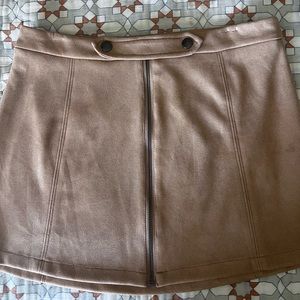 BB Dakota Camel Suede Skirt - Size 8